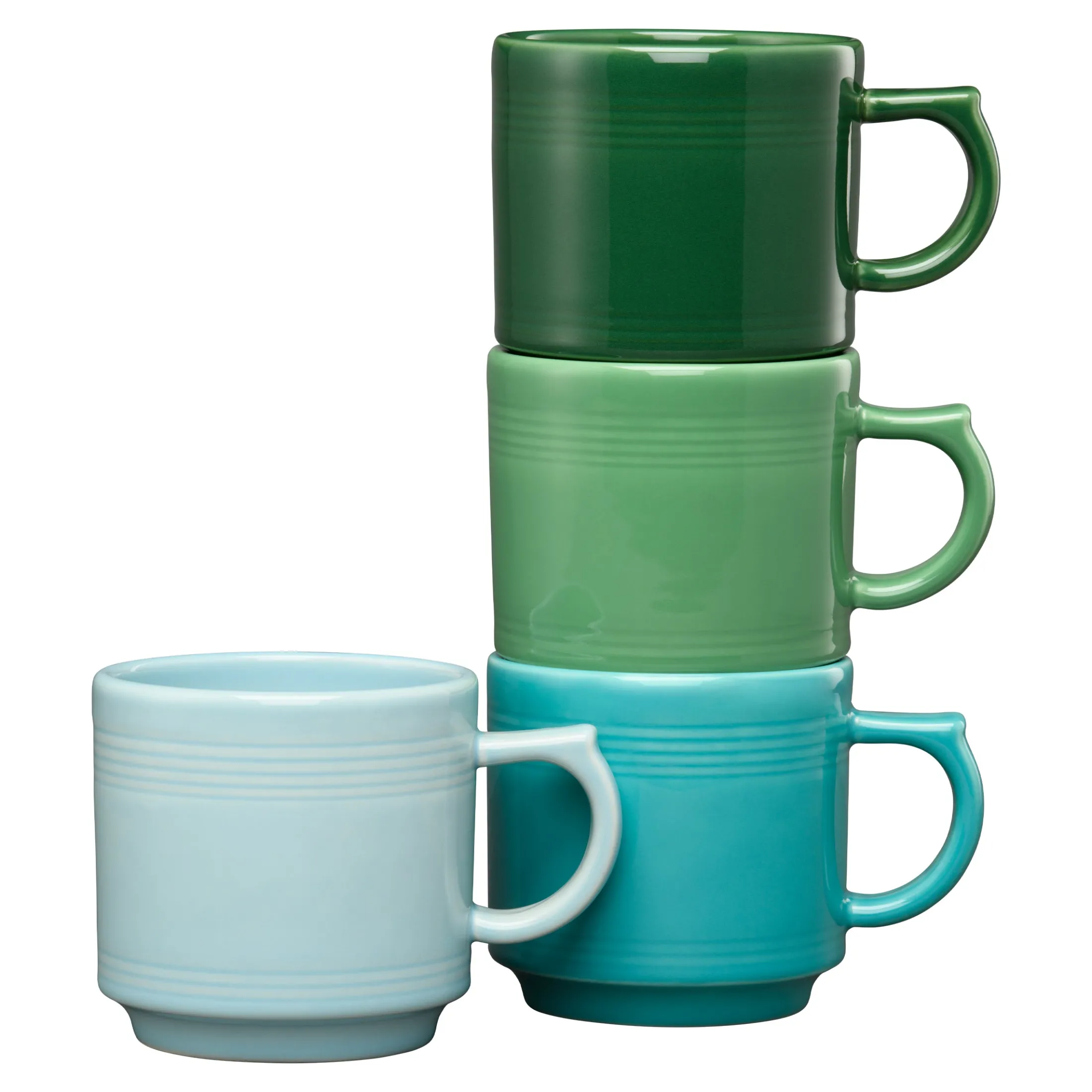 Aegean 16 OZ Set of 4 Mixed Stackable Mug Set