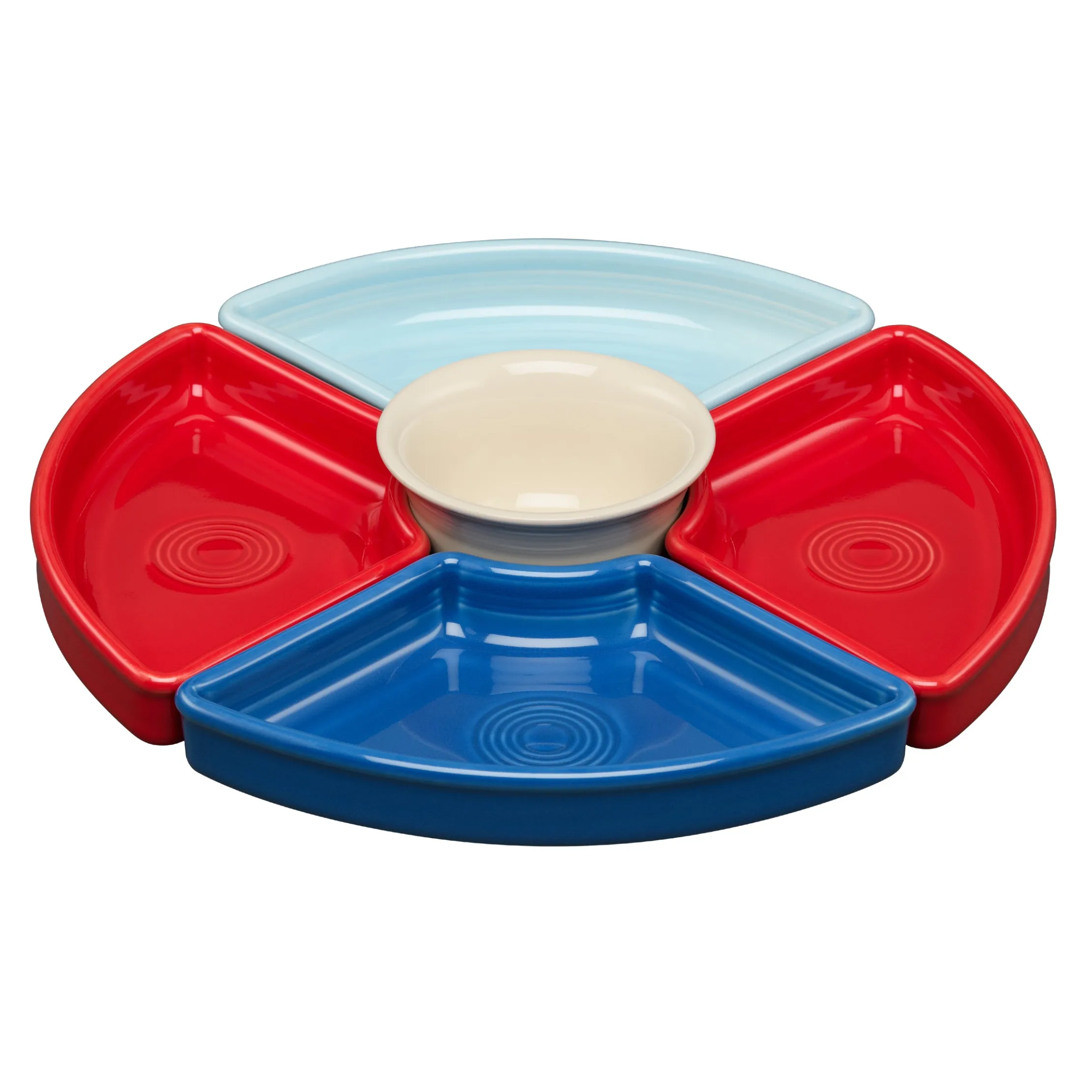Americana 5-Piece Mixed Colors Entertaining Set 8 1/5 Inch