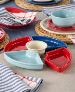 Americana 5-Piece Mixed Colors Entertaining Set 8 1/5 Inch