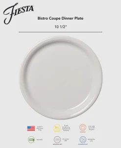 Bistro Coupe 10 1/2 Inch Dinner Plate