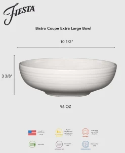 Bistro Coupe 10 1/2 Inch Extra Large Bowl 96 OZ