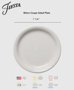 Bistro Coupe 7 1/4 Inch Salad Plate Foundry