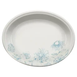 Botanical Floral 11 5/8 Inch Medium Oval Serving Platter