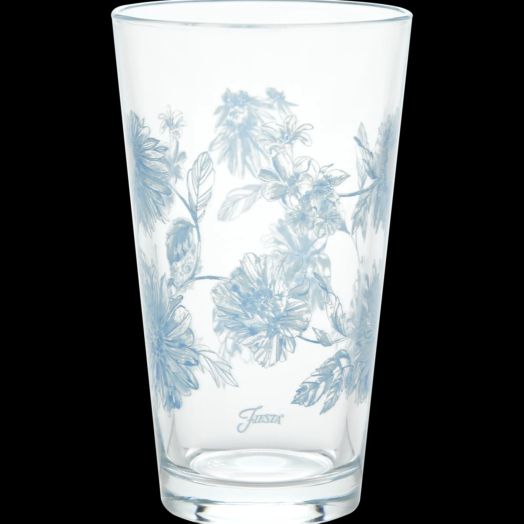 Botanical Floral 16 oz. Cooler Glass - Set of 4