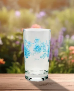 Botanical Floral 7 oz. Floral Juice Glass – Set of 4