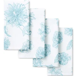 Botanical Floral Napkin Set of 4