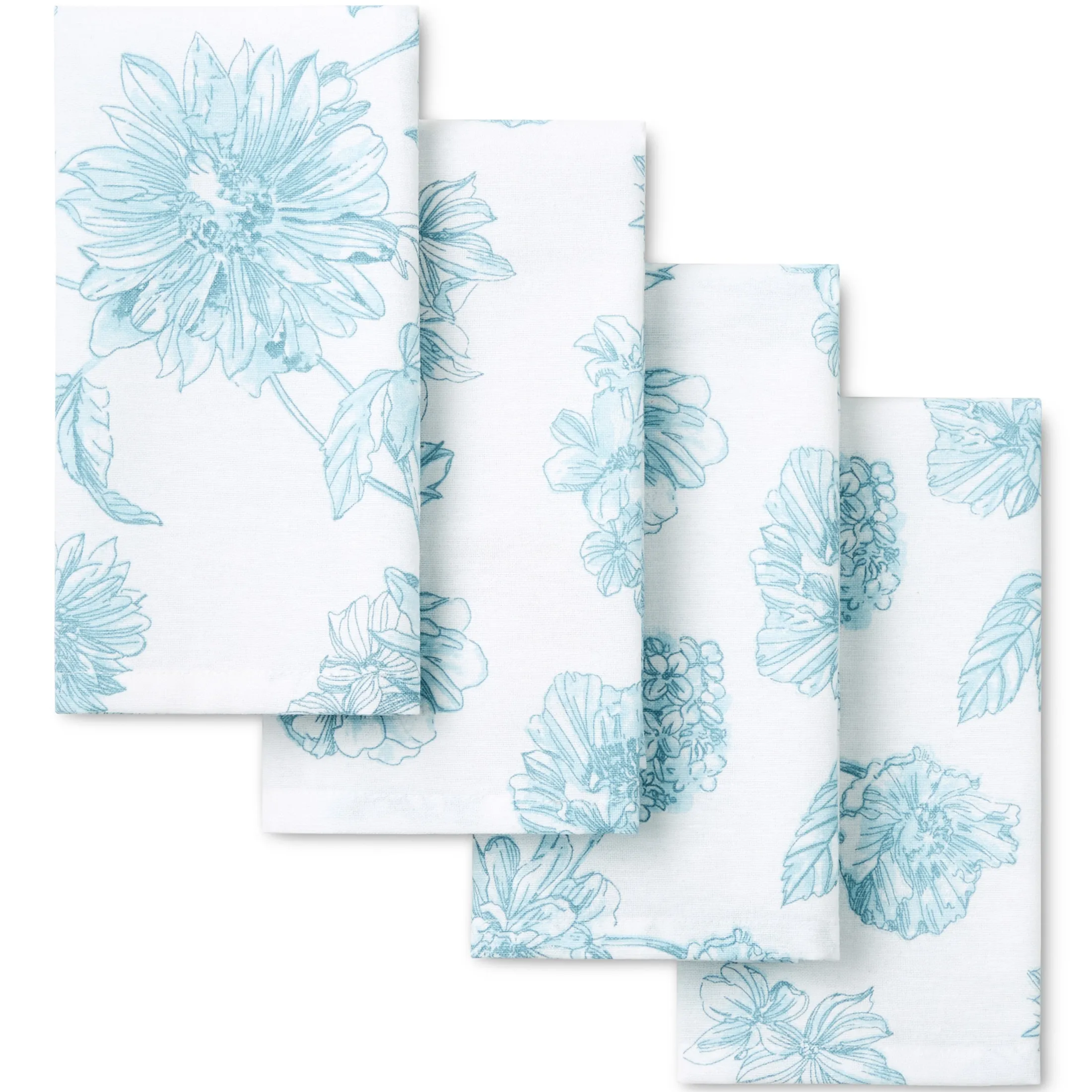 Botanical Floral Napkin Set of 4