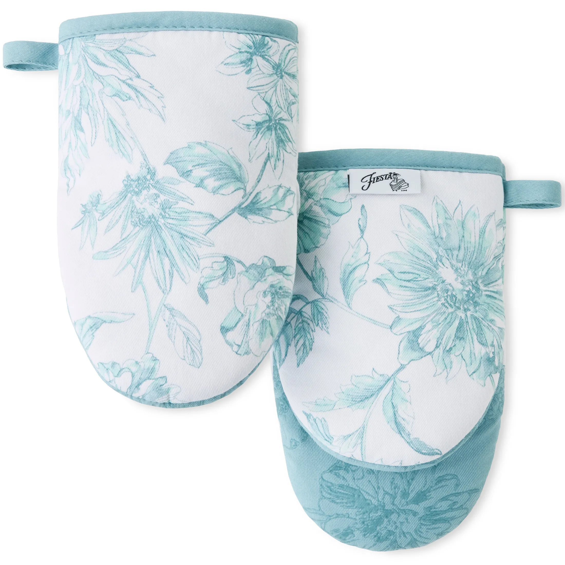 Botanical Floral 4-Pack Oven Mitt Set