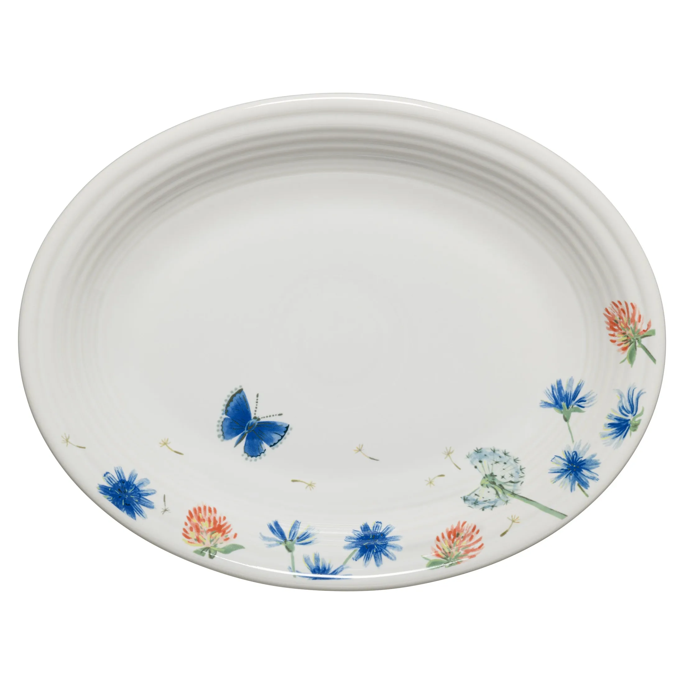 Breezy Floral 11 5/8 Inch Medium Oval Serving Platter