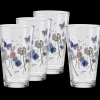 Breezy Floral 16 oz. Cooler Glass - Set of 4