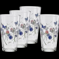 Breezy Floral 16 oz. Cooler Glass - Set of 4