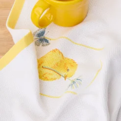 Breezy Floral Easter Chick Kitchen Towels 2-Pack Set