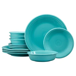 Classic Rim 12-Piece Dinnerware Set, Service for 4