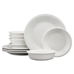 Classic Rim 12-Piece Dinnerware Set, Service for 4