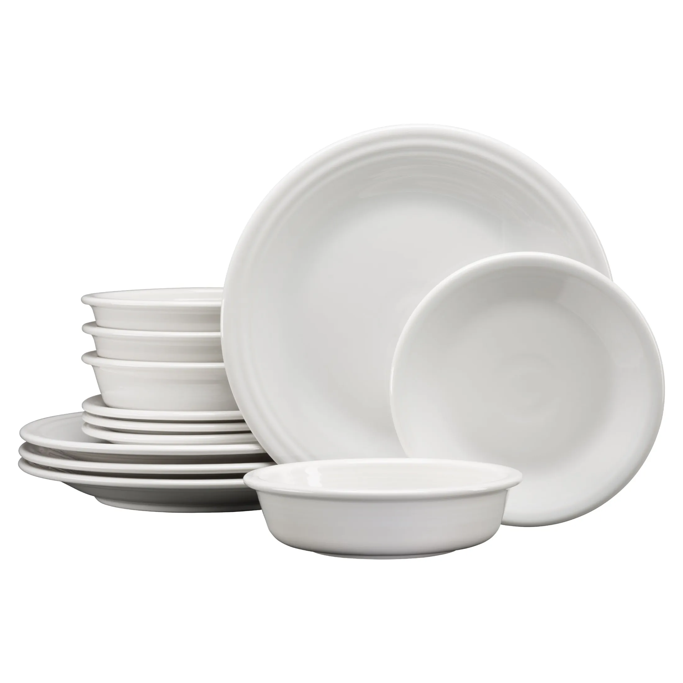 Classic Rim 12-Piece Dinnerware Set, Service for 4