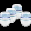 Coastal Blues 15 oz. Edgeline Stemless Wine – Set of 4