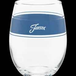 Coastal Blues 15 oz. Frame Stemless Wine Mixed Color – Set of 4