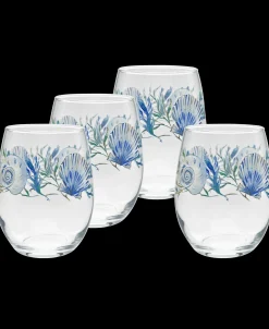 Coastal Shores 15 oz. Stemless Wine Glass – Set of 4