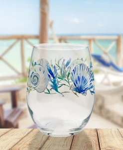 Coastal Shores 15 oz. Stemless Wine Glass – Set of 4