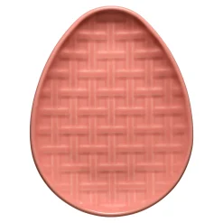 Embossed Egg Shaped Plate 10 Inch