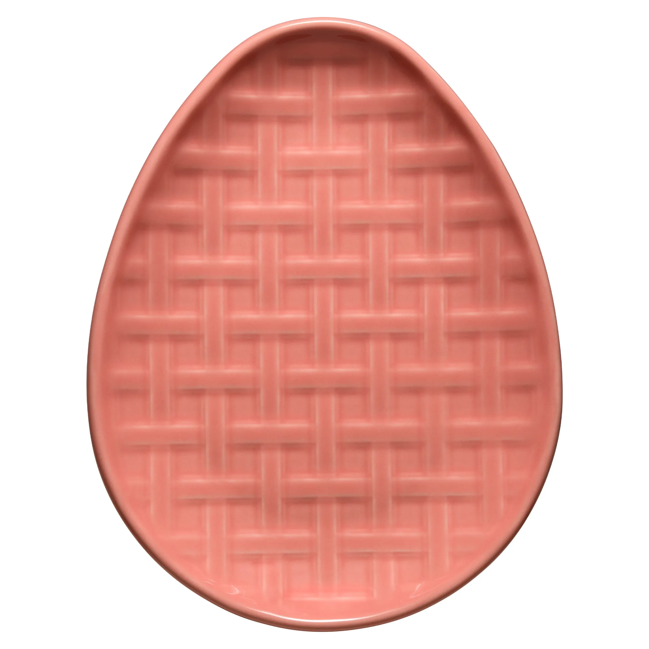 Embossed Egg Shaped Plate 10 Inch