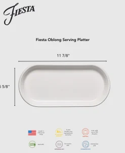 Fiesta 11 7/8 Inch Oblong Serving Platter