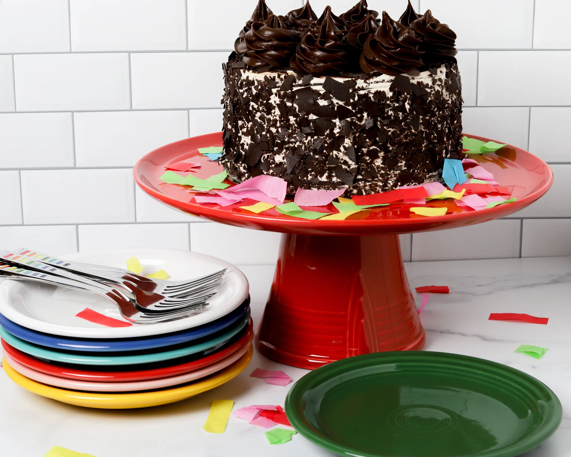 Fiesta 12 1/2 Inch Pedestal Cake Plate