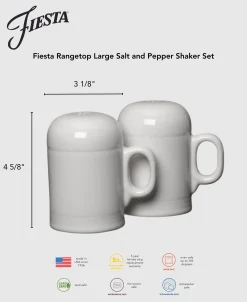 Fiesta 4 5/8 Inch Rangetop Large Salt and Pepper Shaker Set
