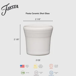 Fiesta 1 1/2 OZ Ceramic Shot Glass