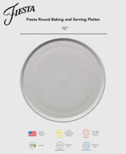 Fiesta 12 Inch Round Baking and Serving Platter