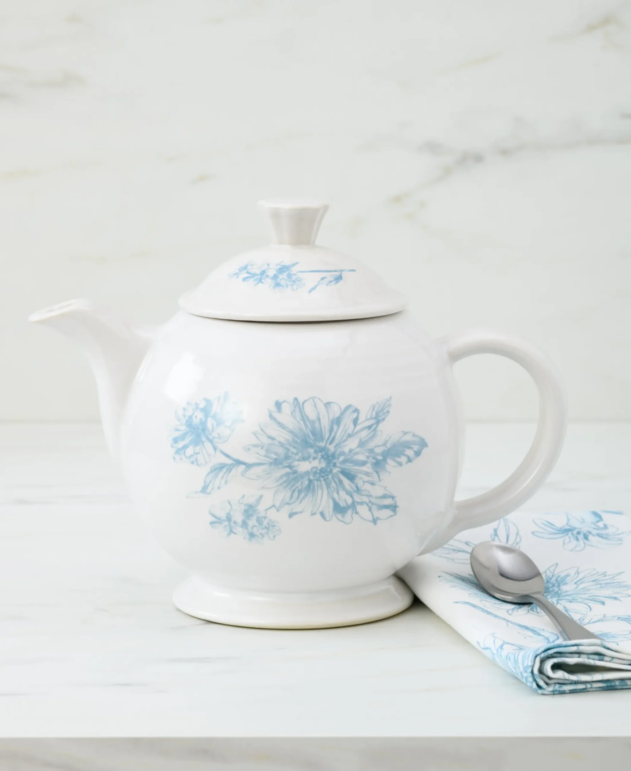 Fiesta Botanical Floral 44 OZ Covered Teapot