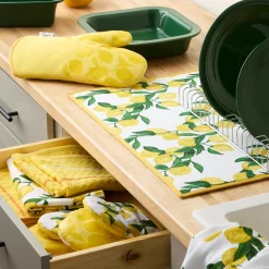 Fiesta Lemon Vine 4-Pack Oven Mitt Set