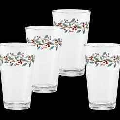 Holly Berry Christmas 16 oz. Cooler - Set of 4