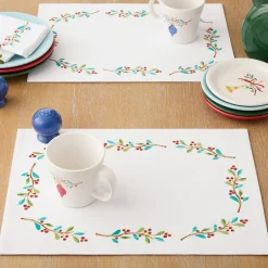 Holly Berry Christmas Placemat Set of 4
