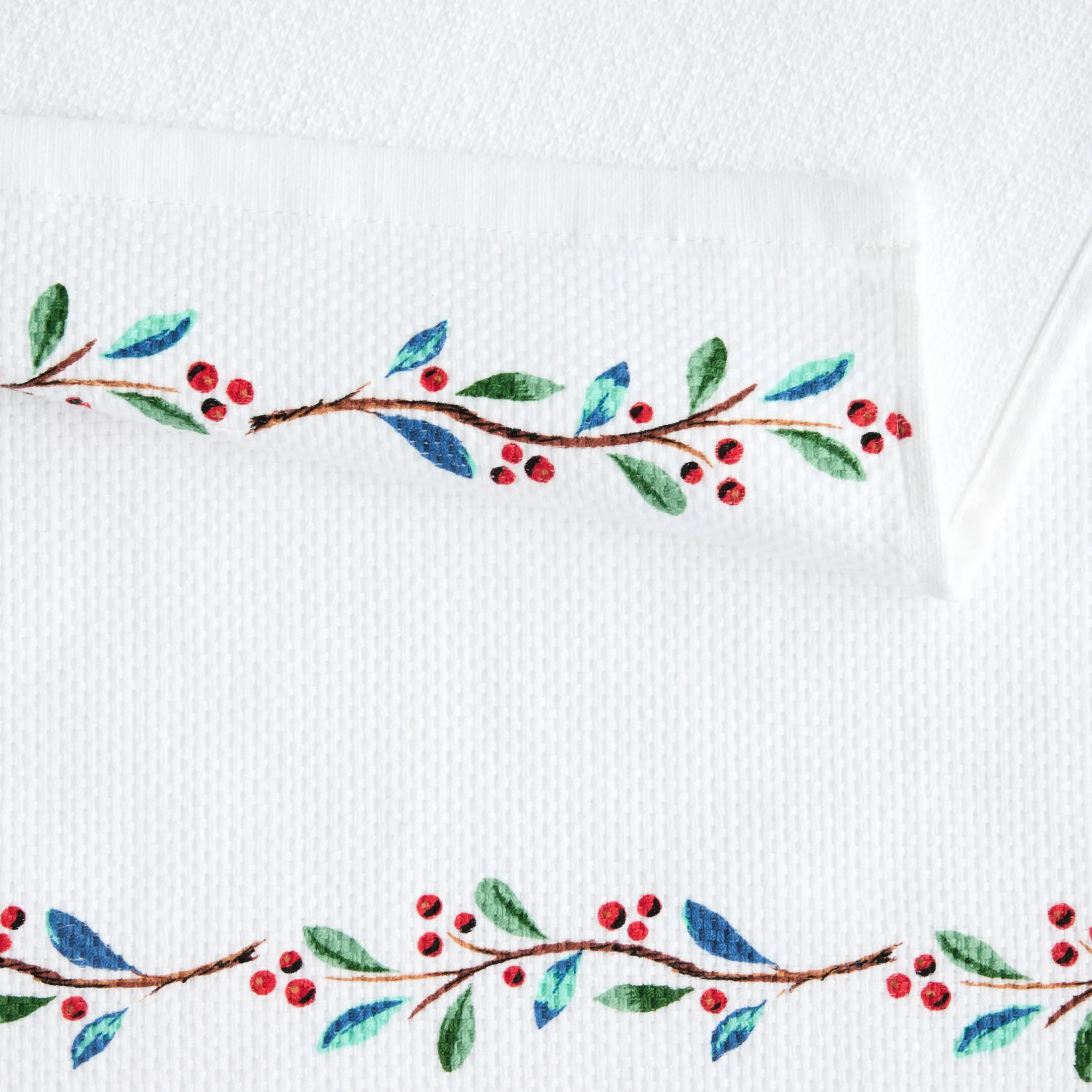 Holly Berry Christmas Tree Kitchen Towel Set