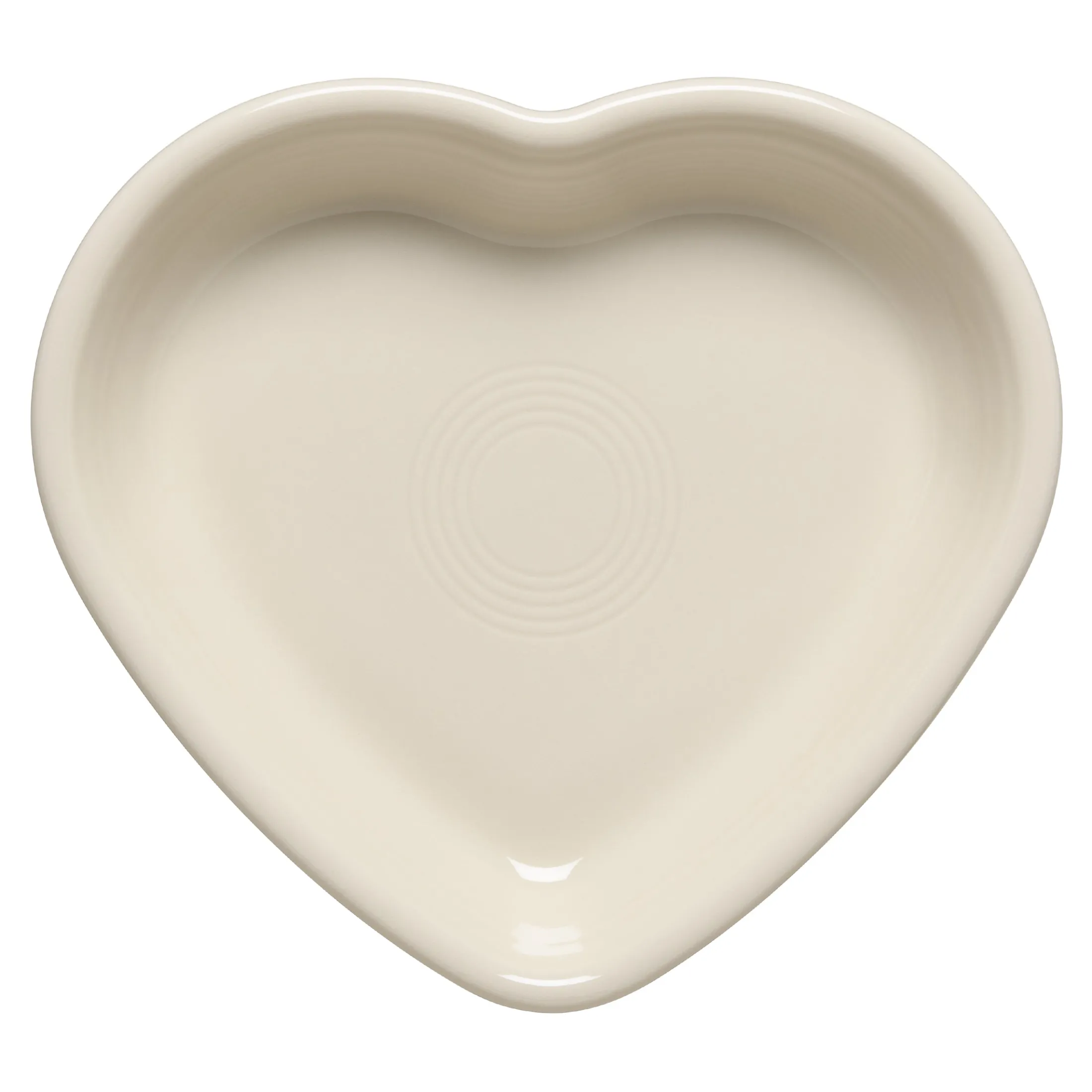 Linen 7 1/2 Inch Medium Heart Shaped Bowl 17 OZ