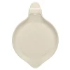 Linen 8 3/4 Inch Ornament Shaped Plate