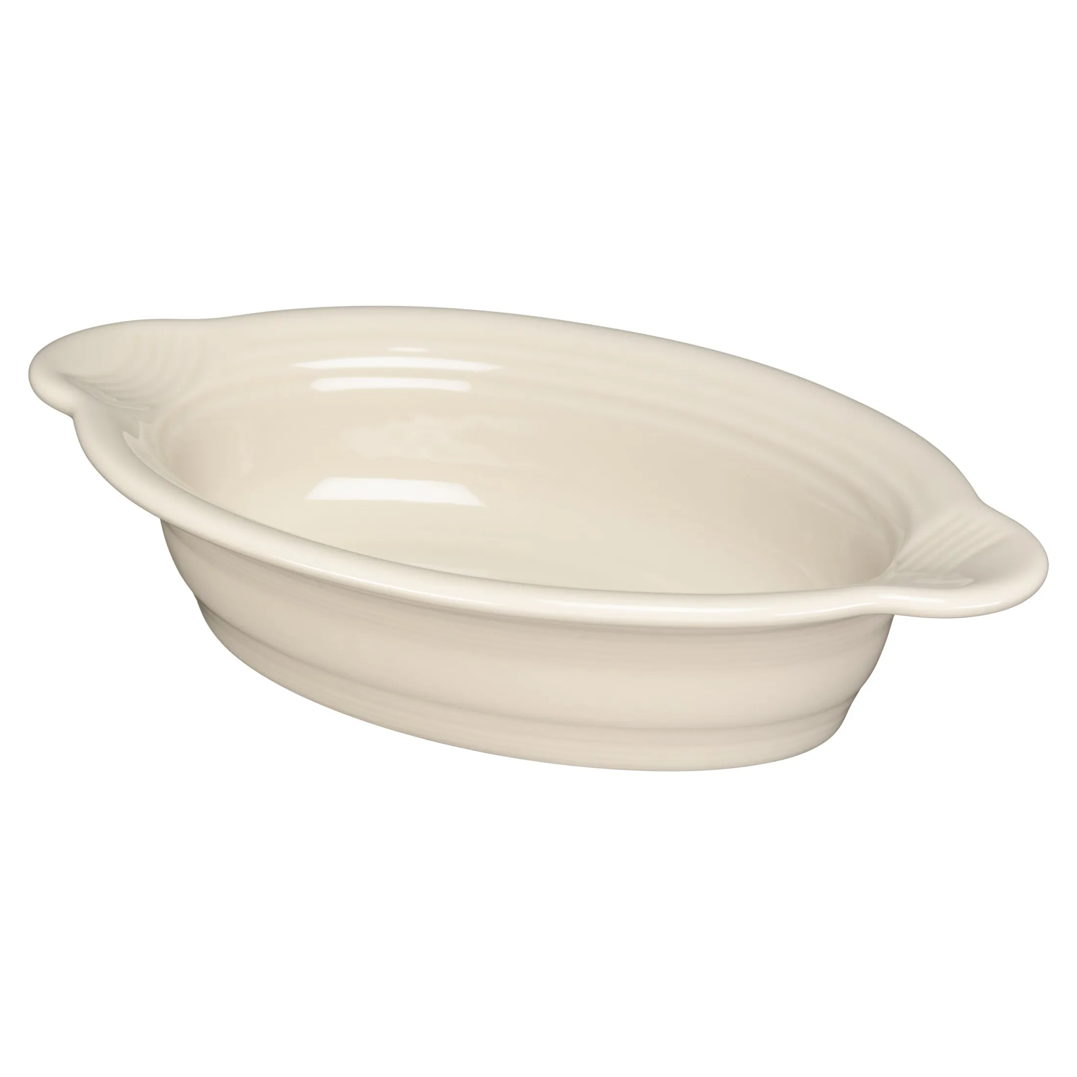 Linen 9 1/8 Inch Oval Individual Casserole 13 OZ