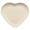 Linen 9 Inch Heart Shaped Plate
