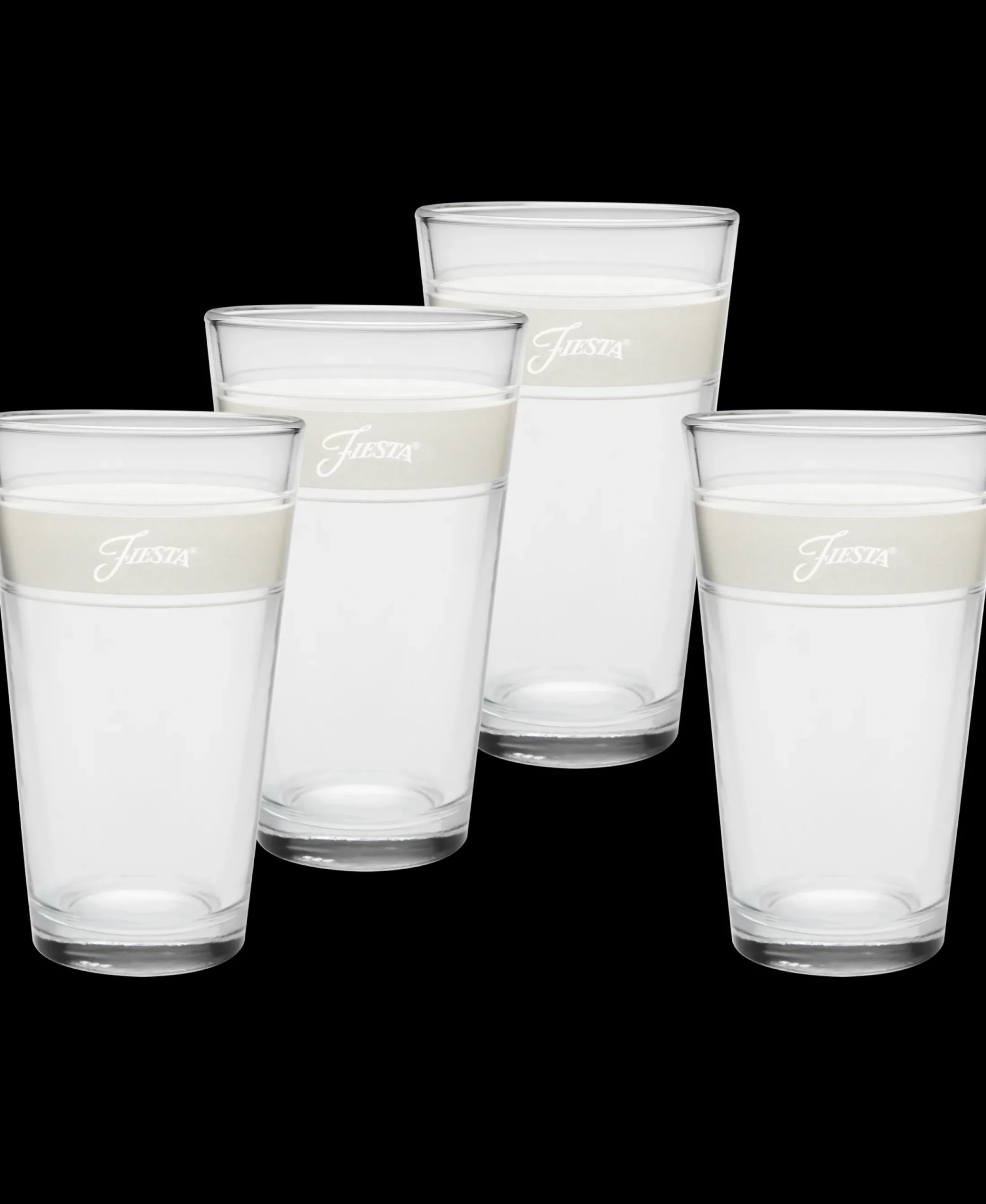 Linen 16 oz. Frame Cooler Glass - Set of 4