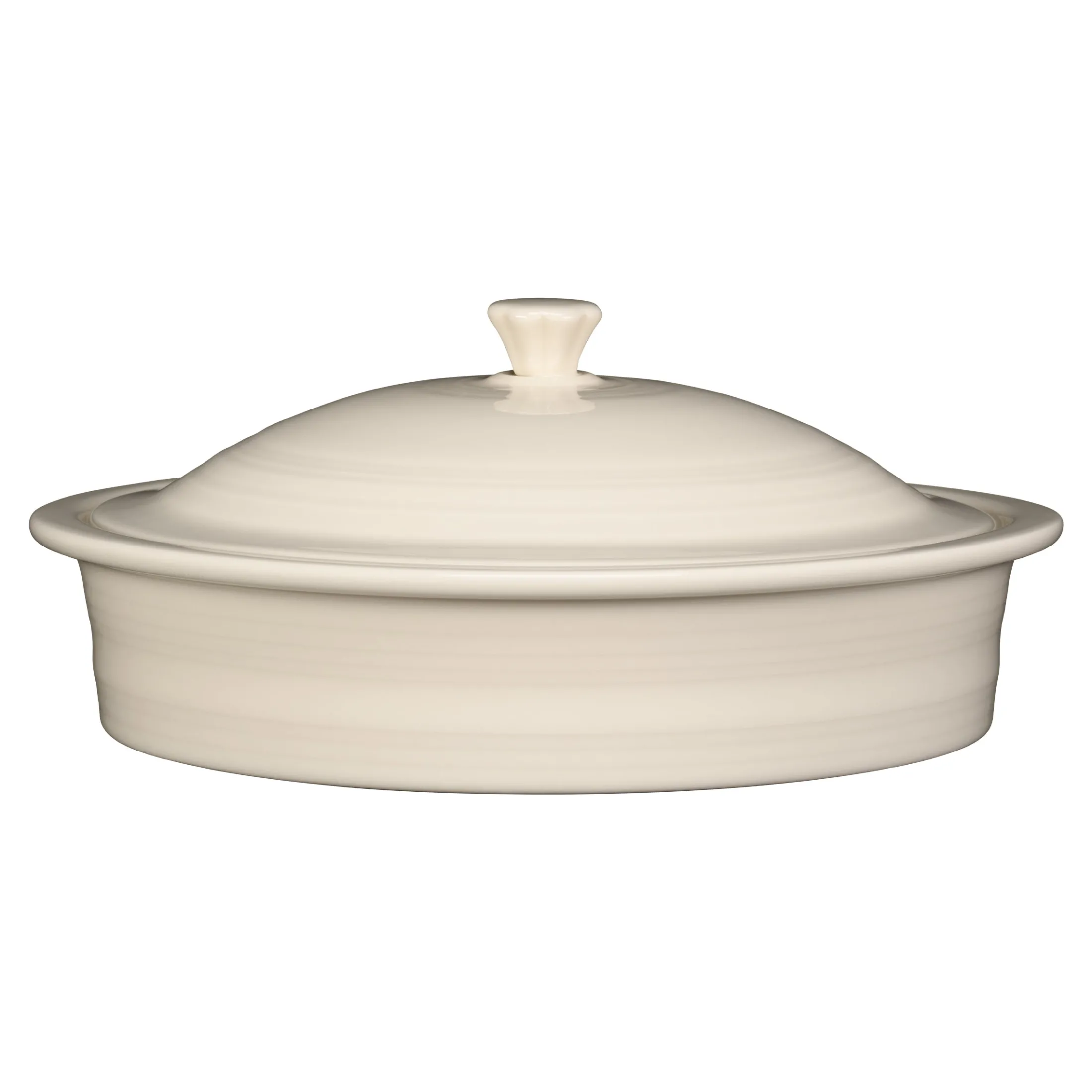 Linen Small 10 Inch Round Covered Casserole 1.4 Quart