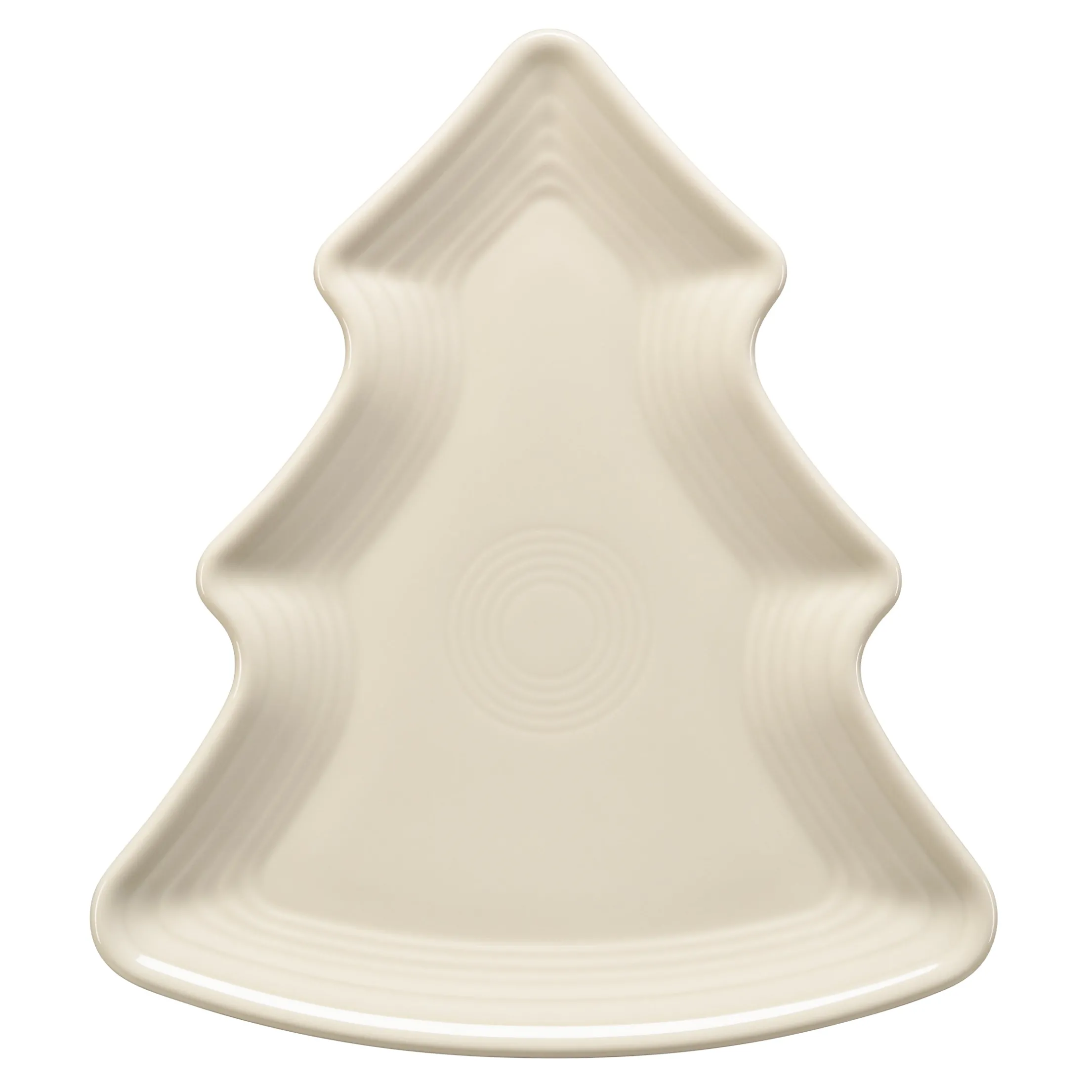 Linen Tree Shaped Plate 10 1/8 Inch