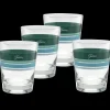 Mixed Aegean 15 oz. Edgeline Tapered Double Old Fashion - Set of 4