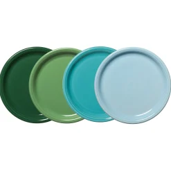 Mixed Aegean Bistro Coupe 10 1/2 Inch Dinner Plate, Set of 4