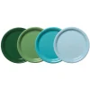 Mixed Aegean Bistro Coupe 9 Inch Luncheon Plate, Set of 4