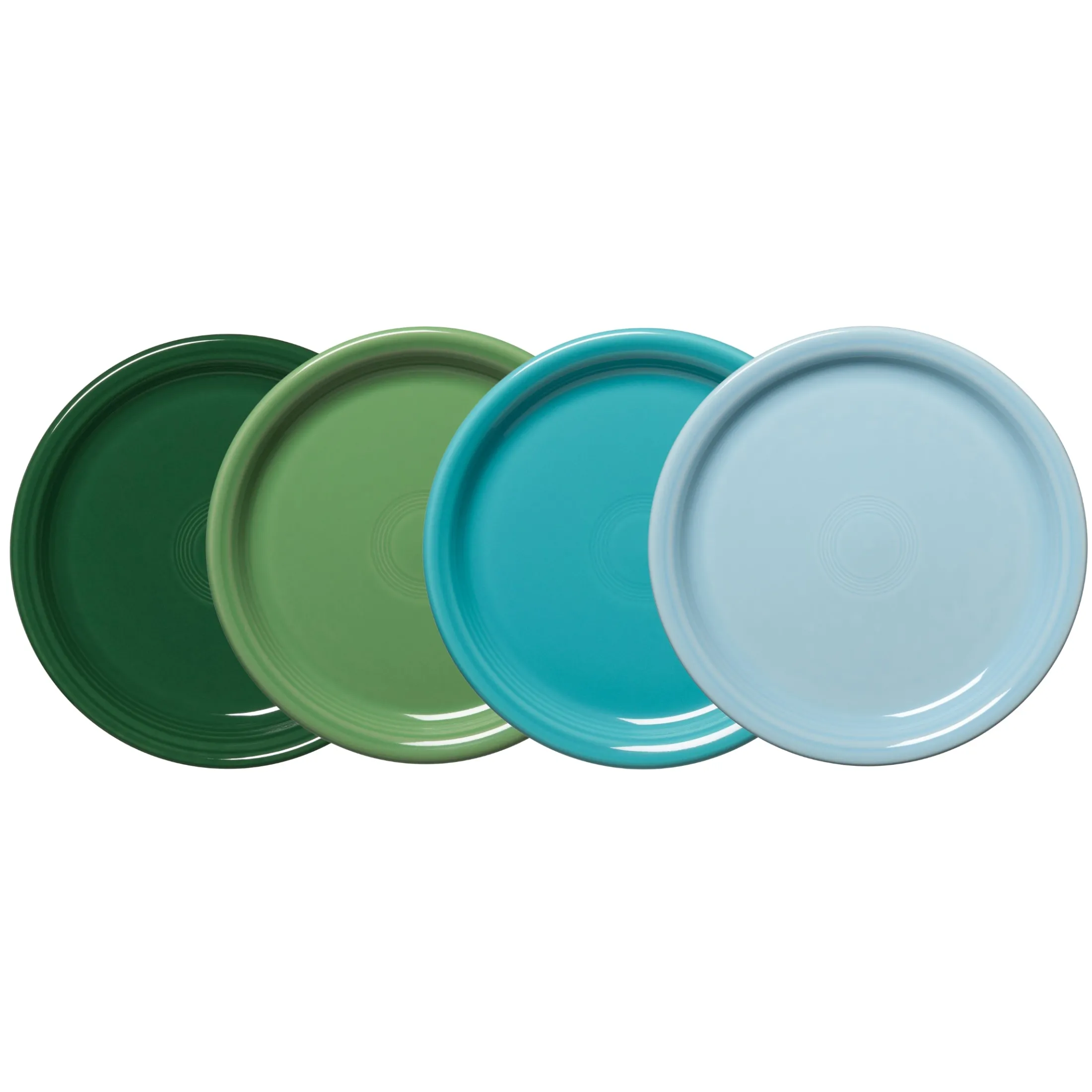 Mixed Aegean Bistro Coupe 9 Inch Luncheon Plate, Set of 4