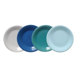 Mixed Coastal Blues Classic Rim 7 1/4 Inch Salad Plate, Set of 4