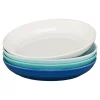 Mixed Coastal Blues Coupe 8 1/2 Inch Luncheon Bowl 26 OZ, Set of 4