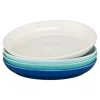 Mixed Coastal Blues Coupe 10 3/8 Inch Dinner Bowl 40 OZ, Set of 4