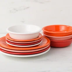 Mixed Sunset Horizon Classic Rim 12-Piece Dinnerware Set, Service for 4